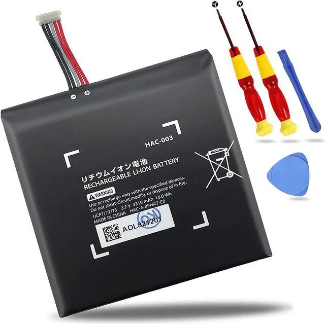 Main image of Switch Battery Replacement, HAC-003 Internal Battery Pack Replacement for Nintendo Switch Game Console HAC-001 [3.7V 4310mAh 16Wh]