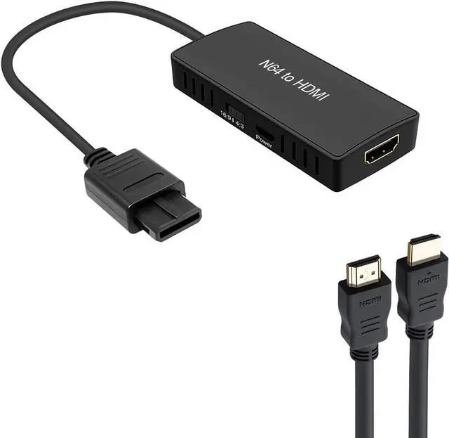 Main image of N64 to HDMI Converter Adapter Support 16:9/4:3 Conversion HDMI Link Cable for N64 /SNES/NGC/SFCPlug and Play