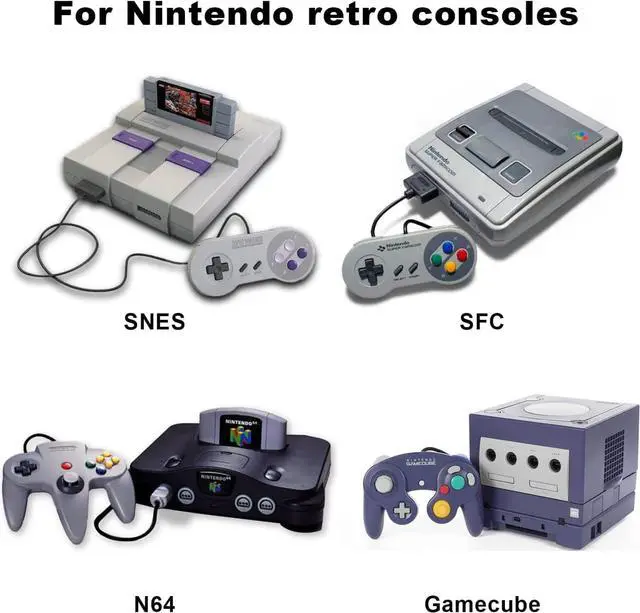 Alt view image 2 of 7 - N64 to HDMI Converter Adapter Support 16:9/4:3 Conversion HDMI Link Cable for N64 /SNES/NGC/SFCPlug and Play