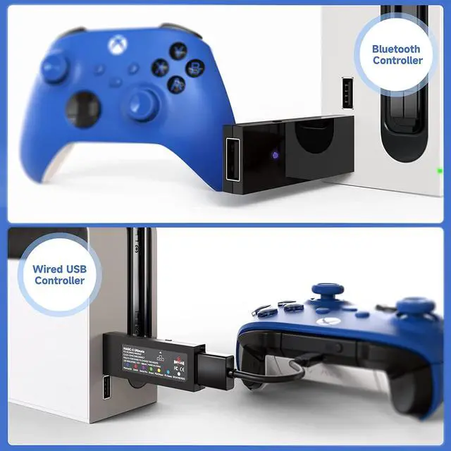 Alt view image 5 of 7 - MAYFLASH Magic-S Ultimate Wireless Bluetooth USB Adapter for PS4, Switch, macOS, Windows, Raspberry Pi, Compatible with Xbox Series X & S Controller, Xbox One Bluetooth, PS5 Controller and More