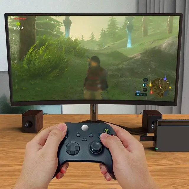 Alt view image 3 of 7 - Mcbazel Mayflash Magic NS 2 Wireless USB Adapter for Switch/Switch OLED/Windows/Raspberry Pi, Compatible with Series X&S Controllers and More