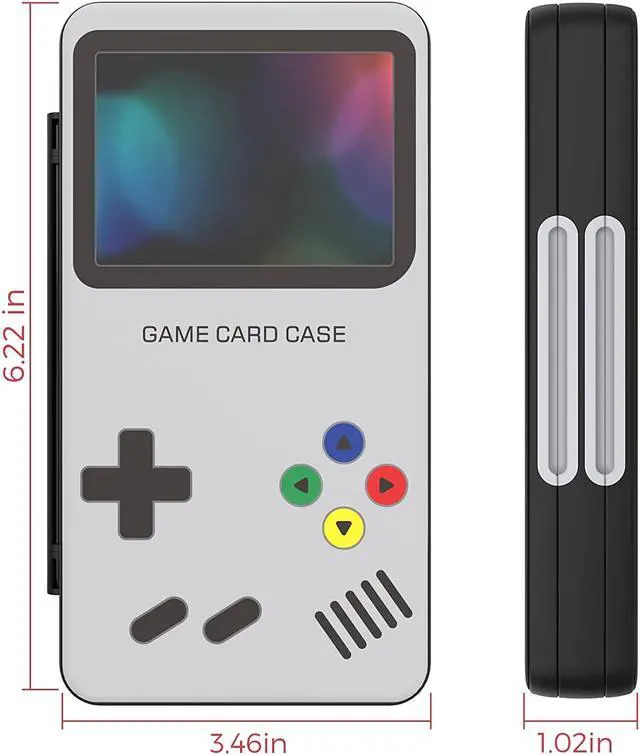 Alt view image 5 of 7 - HEIYING Game Card Case for Nintendo Switch 2 / Switch OLED,Customized Pattern Portable Travel Carry Case with 48 Game Card Slots and 24 Micro SD Cards Slots