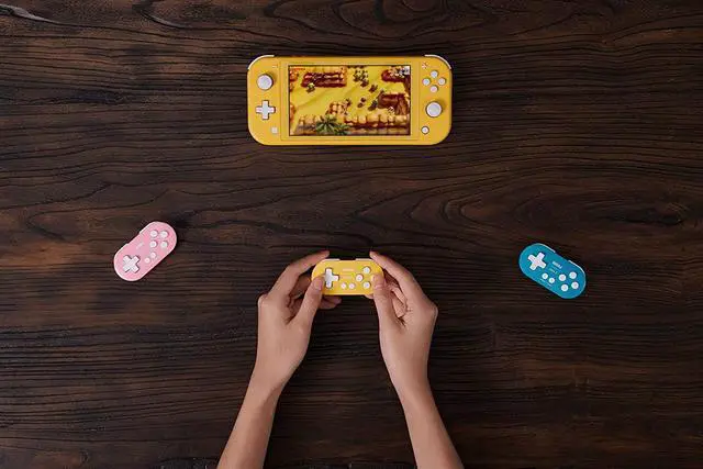Alt view image 6 of 7 - 8Bitdo Zero 2 Bluetooth Gamepad Keychain Sized Mini Controller for Switch, Windows, Android, macOS & Raspberry Pi(Yellow Edition)