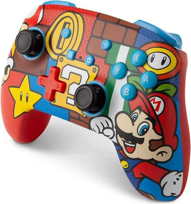Alt view image 5 of 7 - PowerA Enhanced Wireless Controller for Nintendo Switch / Switch 2 / Switch Lite / OLED Model - Mario Pop - Gamepad, game controller, Officially Licensed