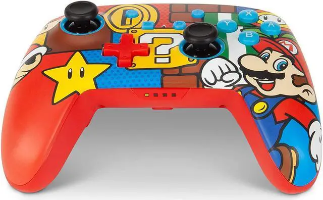 Alt view image 6 of 7 - PowerA Enhanced Wireless Controller for Nintendo Switch / Switch 2 / Switch Lite / OLED Model - Mario Pop - Gamepad, game controller, Officially Licensed