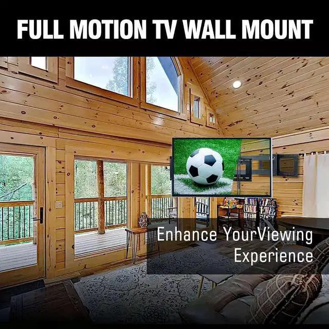 Alt view image 3 of 7 - FORGING MOUNT Long Extension TV Mount Full Motion Wall Bracket with 42 inch Long Arm Articulating TV Wall Mount for 37 to 80 Inch Flat/Curve TVs, VESA 600x400mm Compatible, Holds up to 110 lbs