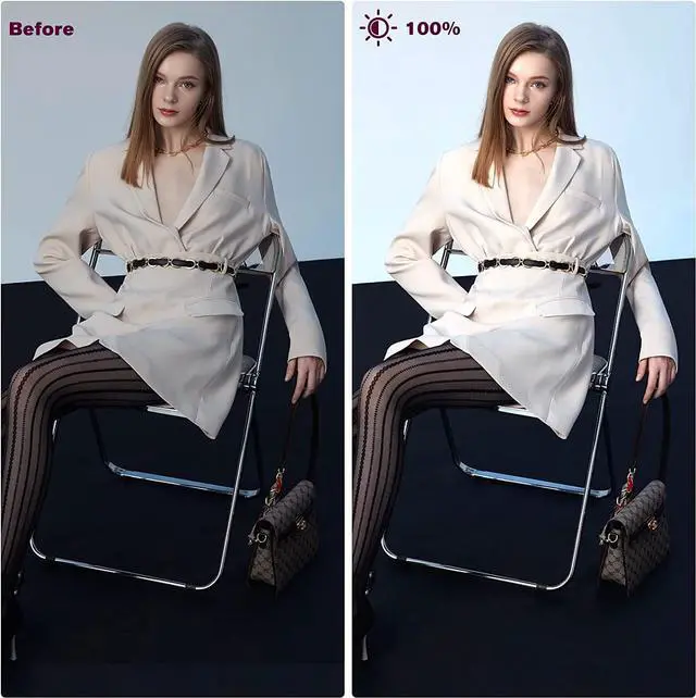 Alt view image 2 of 6 - Photography Lighting Kit Dimmable 5600K USB Led Video Studio Streaming Lights with Adjustable Tripod Stand and Color Filters for Table Top/Photo Video Shooting