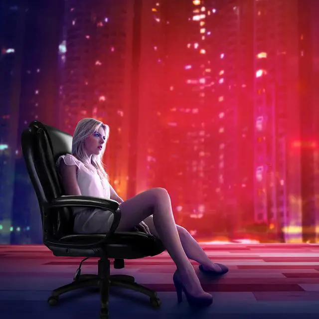 Alt view image 2 of 7 - Home Office Chair, 400LBS Big and Tall Heavy Duty Design, Ergonomic High Back Cushion Lumbar Back Support, Computer Desk, Adjustable Executive Leather Chair with Armrest