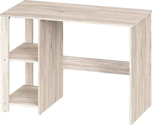 Alt view image 7 of 7 - SHW Home Office Computer Desk with Shelves, Maple