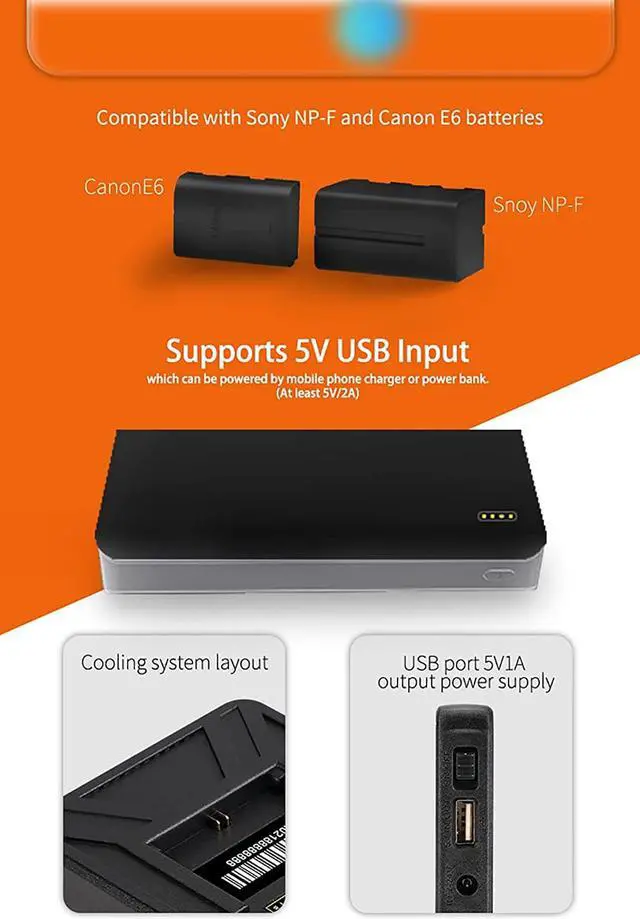 Alt view image 7 of 7 - PT5 II Touchscreen Camera Field Monitor 5 inch 4K30P Input/Output Wide Color Gamut New Peaking 3D LUT Video Assist Luma RGB Waveform for DSLR