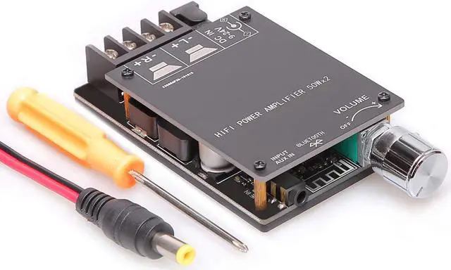 Main image of DAMGOO 50W+50W Bluetooth 5.0 Amplifier Board,100w Audio Amp Board Dual Channel DC8-24V,Easy Installation and Password Free Connect to Phone Quietly