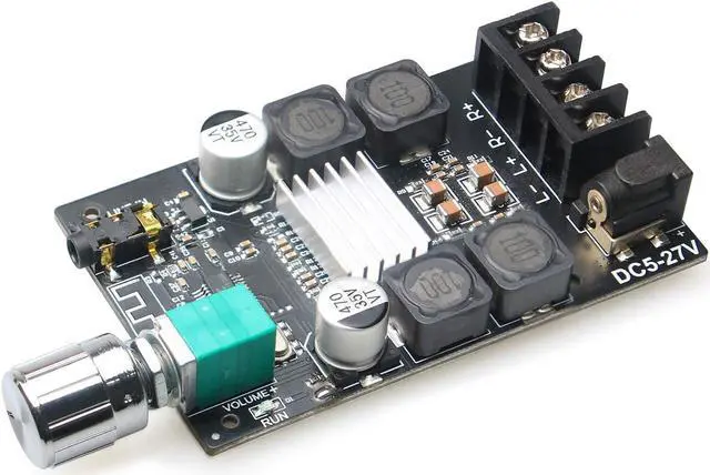 Alt view image 4 of 6 - DAMGOO 50W+50W Bluetooth 5.0 Amplifier Board,100w Audio Amp Board Dual Channel DC8-24V,Easy Installation and Password Free Connect to Phone Quietly