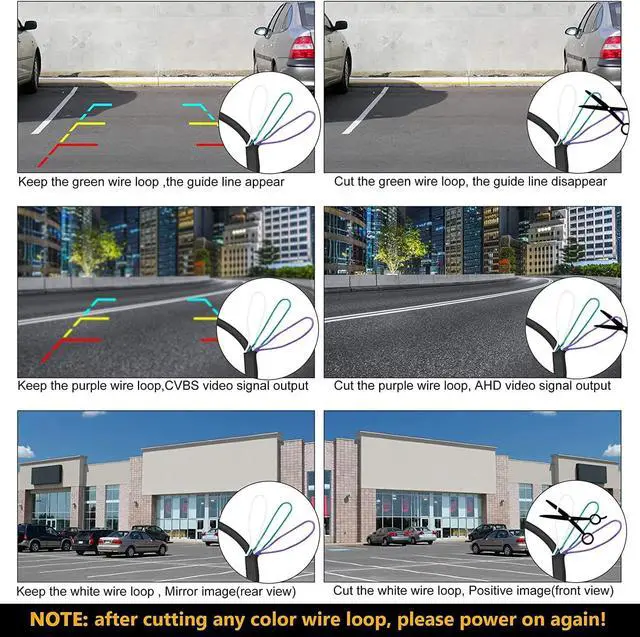 Alt view image 5 of 7 - NATIKA Backup/Front/Side View Camera: No Distortion Effect Starlight Night Vision HD Metal Flush or Surface Mount 720P AHD and TVI Reverse Rear View Backup Camera for Cars Pickup Trucks SUVs RVs Vans