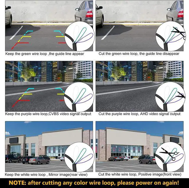 Alt view image 5 of 7 - NATIKA Backup/Front View Camera: No Distorted Affect Starlight Night Vision HD Waterproof 720P AHD and TVI Hitch Backup/Reverse/Rear View Camera License Plate for Cars Pickup Trucks SUV RV Van