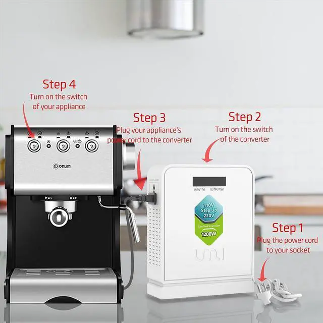 Alt view image 5 of 7 - UMI Step Up Voltage 110v to 220v Converter, Heavy Duty Power Transformer 110v to 220v 1200W, Power Converter for Large Capacity Equipment, Step Up Transformer 110 to 220 Volt for Europe Appliance