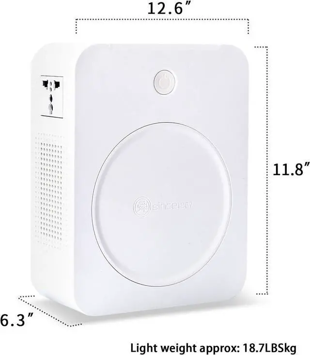 Alt view image 3 of 7 - 3000W Step Up Voltage Converter 110V to 220V Heavy Duty Power Converter Transformer with Input Power Cable Step Up Transformer 110v to 220v 3000W for Using 220V Asia Euro Appliance in US