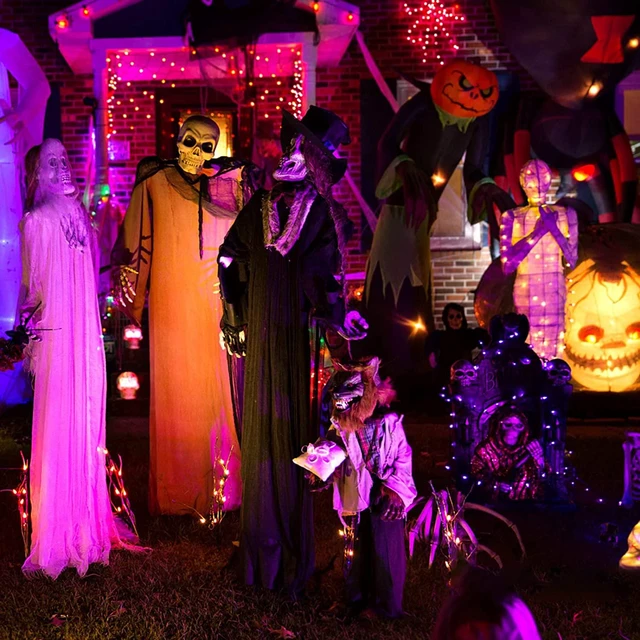 Alt view image 2 of 7 - XTF2015 Orange Purple Halloween String Lights, Christmas Light