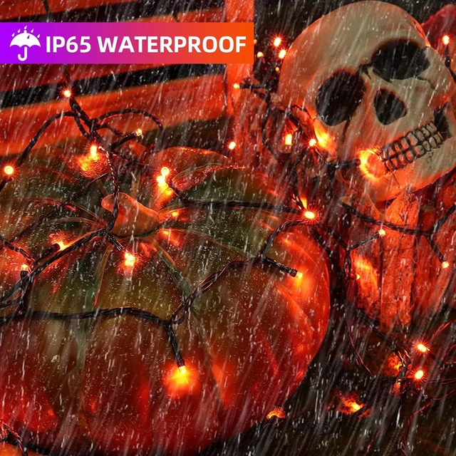Alt view image 5 of 7 - XTF2015 Orange Purple Halloween String Lights, Christmas Light
