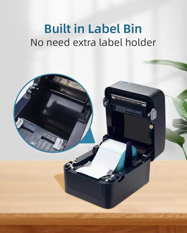 Alt view image 7 of 7 - Shipping Label Printer, VRETTI Thermal Label Printer for Shipping Packages, 4x6 Barcode Label Printer Compatible with Windows & Mac System, Label Maker Machine for Small Business UPS Ebay Amazon