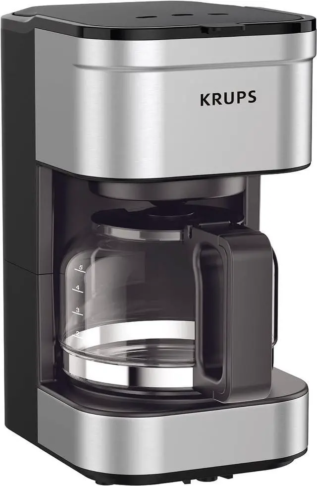 Main image of KRUPS Simply Brew Compact Filter Drip Coffee Maker, 5-Cup, Silver
