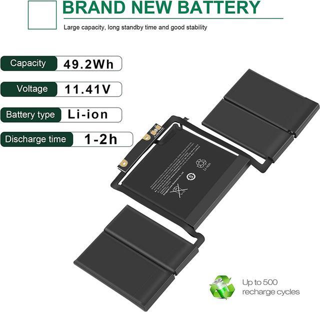 Alt view image 3 of 7 - Fancy Buying A1706 A1819 Laptop Battery Replacement for MacBook Pro 13 inch Touch Bar Late 2016 Mid 2017 EMC 3071 3163 MLH12LL/A MPXV2LL/A MLVP2LL/A MNQF2LL/A MNQG2LL/A 11.41V 4314mAh/49.2Wh