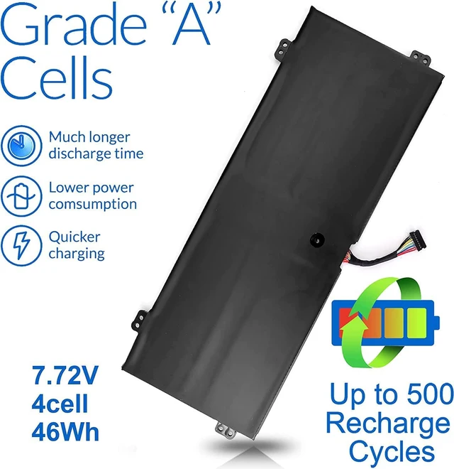 Alt view image 3 of 5 - L16L4PB1 L16C4PB1 Laptop Battery Compatible with Lenovo Yoga 720 13 720-13IKB 720-131KB 720-13lKB 80X6, Yoga 730-13IKB 730-131KB 81C3, Yoga 730 730-13IWL 730-131WL 730-13lWL 81JR, L16M4PB1 5B10M52738