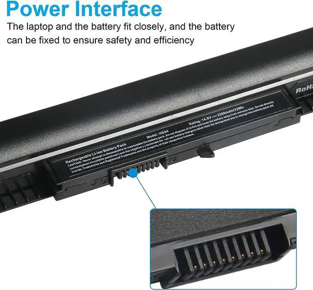 Alt view image 5 of 7 - ARyee Laptop Battery Replacement for 807956-001 807957-001 HS04 HS03 807612-421 807611-221 240 G4 HSTNN-LB6U HSTNN-DB7I HSTNN-LB6V TPN-I119 807611-421 807611-131