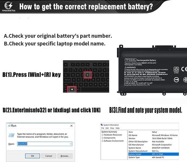 Alt view image 6 of 7 - TF03XL 920070-855 920046-421 Battery for HP Pavilion X360, TF03041XL Battery Replacement for HP Laptop 14-CD 14M-CD 15-CC 17-AR Series 14M-CD0003DX 15-CC563ST 15-CC023CL 17-AR050WM HSTNN-UB7J