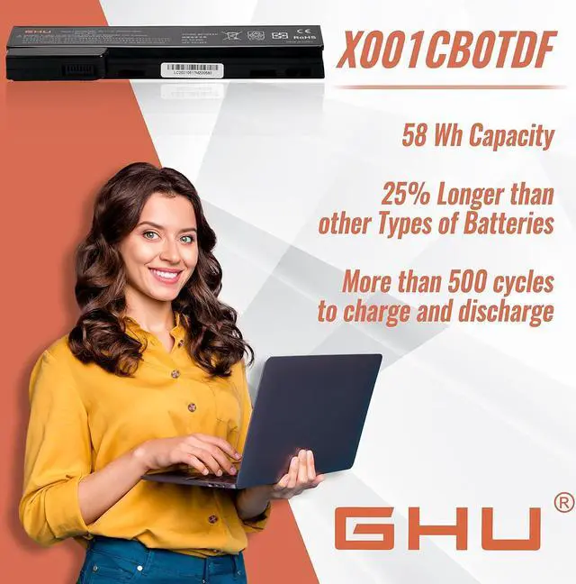 Alt view image 5 of 6 - GHU New Laptop Battery 58 WH Replacement for CC06 CC06xl QK642AA 628666-001 628668-001 628668001 628670-001 628369-421 CC09 628664-001 Compatible for HP Probook 6560B 6570B 6460B 6470B 6360B