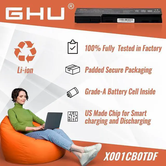 Alt view image 6 of 6 - GHU New Laptop Battery 58 WH Replacement for CC06 CC06xl QK642AA 628666-001 628668-001 628668001 628670-001 628369-421 CC09 628664-001 Compatible for HP Probook 6560B 6570B 6460B 6470B 6360B