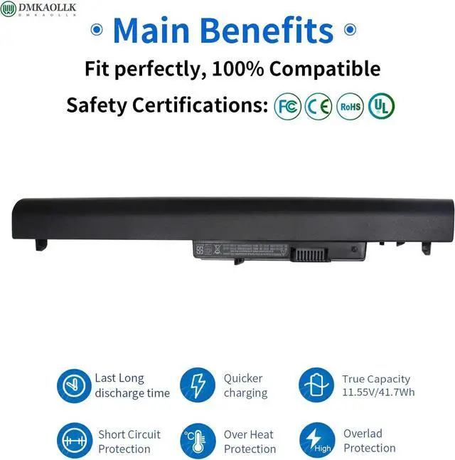 Alt view image 3 of 7 - DMKAOLLK la03 la03df 776622-001 Battery for HP 15-f272wm 15-f222wm 15-f233wm 15-f039wm 15-f010dx 15-f100dx 15-f014wm 15- f211wm 15-f209wm 15-f387wm 15-f305dx 15-f162dx 15-n207cl - 12 Month Warranty