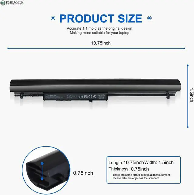 Alt view image 4 of 7 - DMKAOLLK la03 la03df 776622-001 Battery for HP 15-f272wm 15-f222wm 15-f233wm 15-f039wm 15-f010dx 15-f100dx 15-f014wm 15- f211wm 15-f209wm 15-f387wm 15-f305dx 15-f162dx 15-n207cl - 12 Month Warranty
