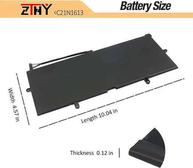 Alt view image 7 of 7 - ZTHY New 5R9DD Battery Replacement for Dell Chromebook 11 3120 11.6" Celeron-N2840 CRM3120-1667BLK P22T P22T001 Series Ultrabook Laptop KTCCN 0KTCCN XKPD0 P22T001 Built-in Notebook 11.1V 43Wh 3-Cell