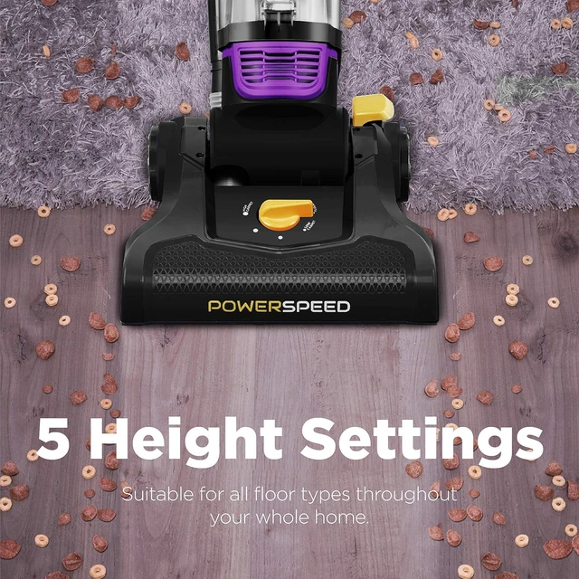 Alt view image 5 of 7 - Eureka NEU182B PowerSpeed Bagless Upright Vacuum Cleaner, Purple