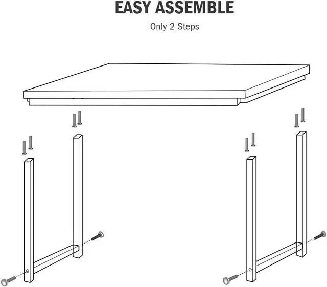 Alt view image 7 of 7 - Tribesigns Computer Desk, 55 inch Large Office Desk Computer Table Study Writing Desk for Home Office, Black + Black Leg
