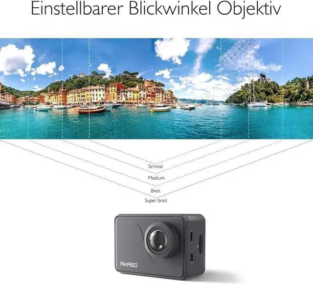 Alt view image 5 of 7 - AKASO V50 Pro Native 4K30fps 20MP WiFi Action Camera with EIS Touch Screen 100 feet Waterproof Camera Web Camera Support External Mic Remote Control Sports Camera with Helmet Accessories Kit