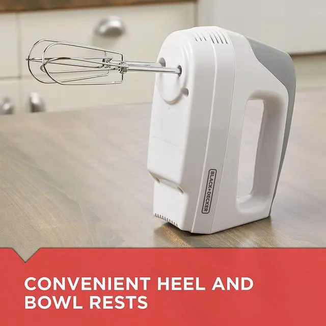 Alt view image 3 of 7 - BLACK+DECKER Lightweight Hand Mixer, White, MX1500W