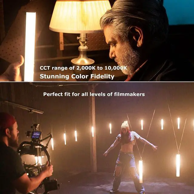Alt view image 7 of 7 - Aputure MT Pro RGB Light Wand 7.5W Output Bi-Color 2000K -10000KPixel-Mappable RGBWW Mini LED Tube Support Sidus Link App/DMX/RDM Control (30cm)