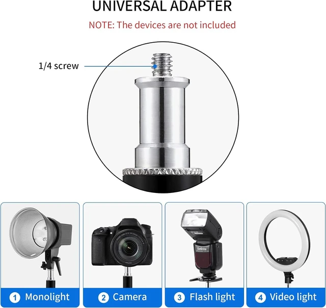 Alt view image 5 of 6 - 2 Pcs Camera Ceiling Mount, 11" Wall Mount Bracket with 1/4" Adapter