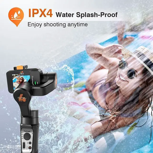Alt view image 6 of 7 - 3 Axis Gimbal Stabilizer for Gopro Hero 11/10/9, Handheld Stabilizer for Gopro for Video Recording,IPX4 Waterproof, Bluetooth Control, Compatible with Osmo Camera, YI Cam, Insta360, hohem iSteady Pro4