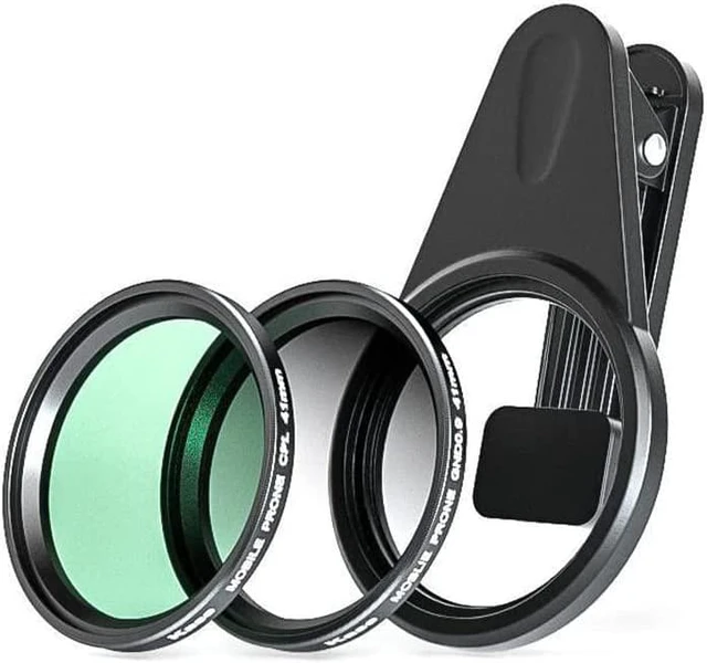 Alt view image 2 of 7 - 41mm Magnetic Phone Lens CPL Filter Kit with Circular Polarizer & Soft Graduated ND1.2 Filter Lens Clip for iPhone 16/15/14/13/12/11/8/7/XR/X/XS & Samsung Android