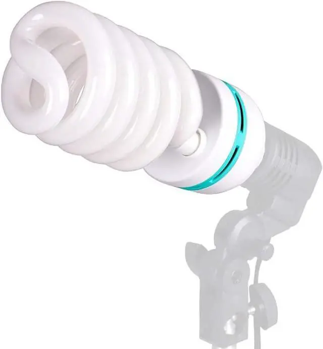 Alt view image 5 of 7 - 2Pcs 135W Light Bulb 5500K CFL Roas Daylight Spiral Softbox Lighting Kit Bulb in E27/E26 Socket for Photography Photo Box (85w-2p), 135w-2p