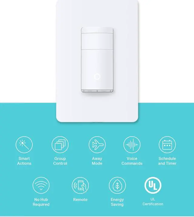 Alt view image 6 of 7 - Kasa Smart 3-Way Light Switch Kit (HS210 KIT) + Kasa Smart Motion Sensor Switch (KS200M)