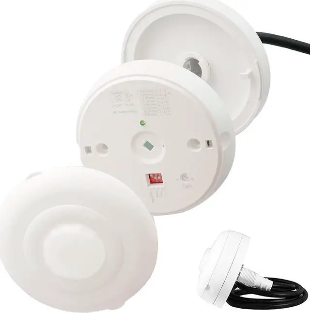 Alt view image 2 of 7 - MPC-52V PIR Ceiling Sensor, Ceiling Occupancy Sensor, Ceiling Light Sensor, Occupancy Sensor, Commercial Grade 360 Degree FOV, 800 Sq. Ft Coverage, 120-277VAC, White