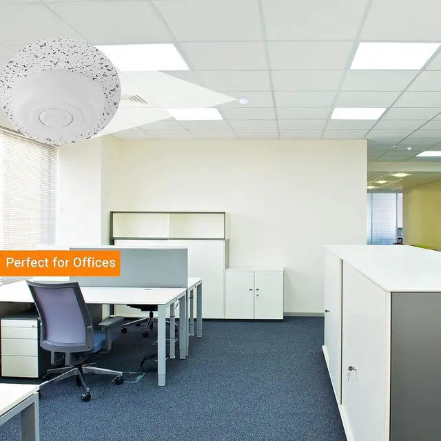Alt view image 6 of 7 - MPC-52V PIR Ceiling Sensor, Ceiling Occupancy Sensor, Ceiling Light Sensor, Occupancy Sensor, Commercial Grade 360 Degree FOV, 800 Sq. Ft Coverage, 120-277VAC, White