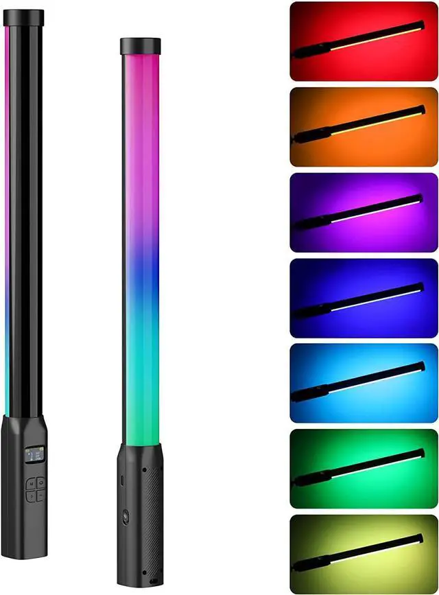 Main image of ULANZI VL119 Handheld Light Wand, 360° RGB LED Video Light Stick for Photography, 2600mAh Rechargeable Tube Light for Video Shooting, 2500-9000K Dimmable Camera Light with LCD