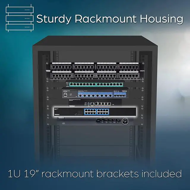Alt view image 7 of 7 - TRENDnet 16-Port Gigabit Switch, TEG-S17, 16 x Gigabit RJ-45 Ports, 32Gbps Switching Capacity, Fanless Design, Metal Enclosure, Internal Power Supply, Lifetime Protection, Black