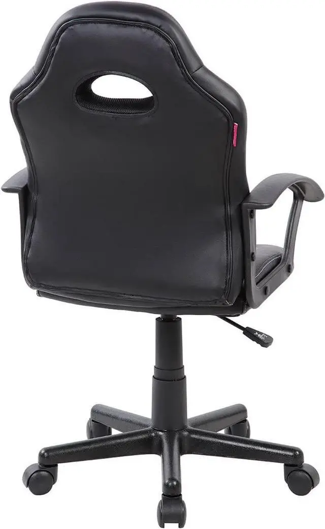 Alt view image 3 of 7 - Techni Mobili Kid's Gaming and Student Racer Chair with Wheels, Red 22D x 21.25W x 35.25H in