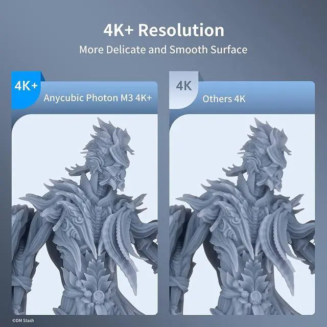 Alt view image 2 of 6 - ANYCUBIC Photon M3 Resin 3D Printer, 7.6'' LCD SLA UV 3D Resin Printer with 4K+ Monochrome Screen, Protective Film, Fast Printing, Max Printing Size 7.08" × 6.45" × 4.03"