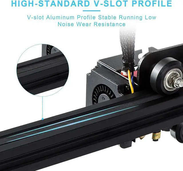Alt view image 5 of 6 - Official Creality Ender 3 3D Printer Fully Open Source with Resume Printing All Metal Frame FDM DIY Printers with Resume Printing Function 220x220x250mm